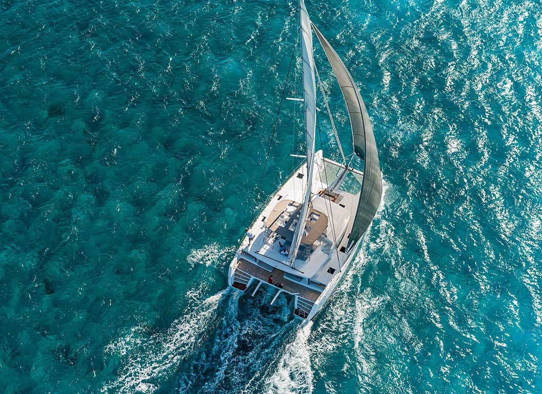 Sailing in Santorini